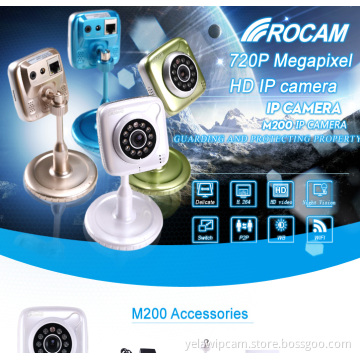 Mini cute ip camera 720p indoor pan/tilt sd card slot ip wifi camera p2p